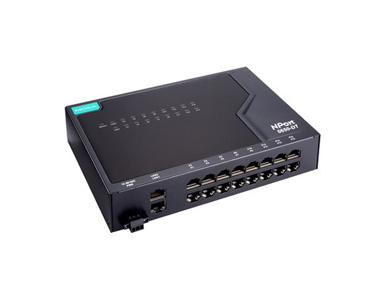 Moxa NPort 5610-16-DT-J-G2-T - 16-port RS-232 compact desktop serial device servers, w/o adapter, -40 to 75C operating temperatu by MOXA
